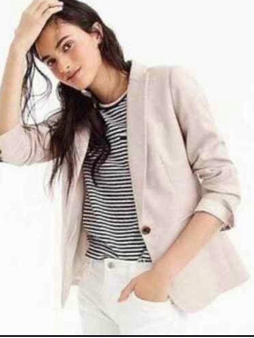 J. Crew linen Parke blazer in flax